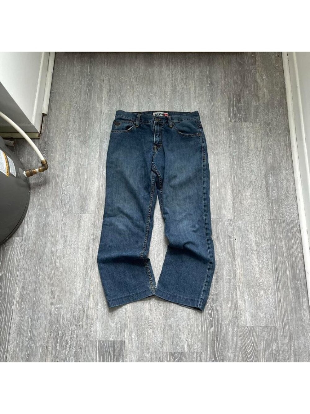Navy Blue Vintage Early 2000’s Quicksilver Relaxed Fit / Wide Leg Denim Jeans